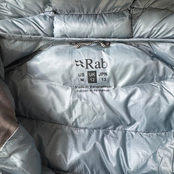 Women's Rab Cirrus Alpine Insulated Jacket, Size Medium, Tempest Blue, NWT - Picture 8 of 11